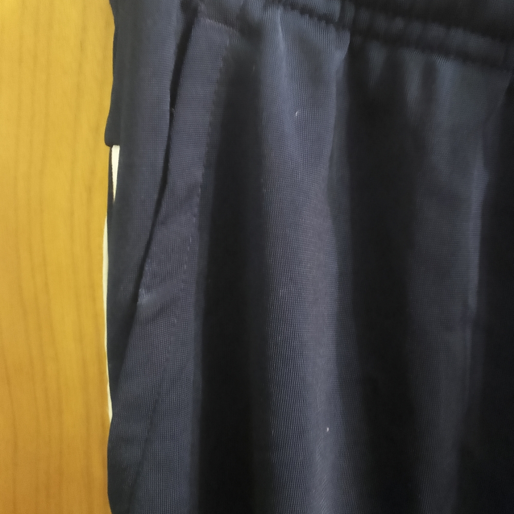 Adidas Navy Track Pants with White Stripes - Picture 6 of 16